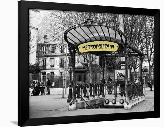 Abbesses Metro Station - Montmartre - Paris-Philippe Hugonnard-Framed Photographic Print