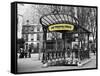 Abbesses Metro Station - Montmartre - Paris-Philippe Hugonnard-Framed Stretched Canvas