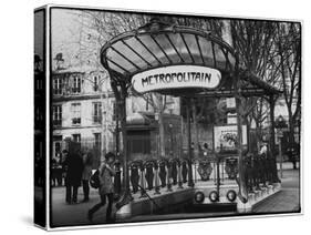 Abbesses Metro Station - Montmartre - Paris-Philippe Hugonnard-Stretched Canvas