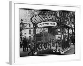 Abbesses Metro Station - Montmartre - Paris-Philippe Hugonnard-Framed Photographic Print