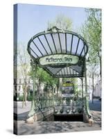 Abbesses Metro Station, Paris, France-Roy Rainford-Stretched Canvas