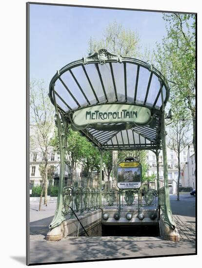 Abbesses Metro Station, Paris, France-Roy Rainford-Mounted Photographic Print
