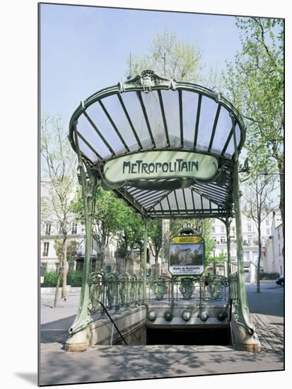 Abbesses Metro Station, Paris, France-Roy Rainford-Mounted Photographic Print