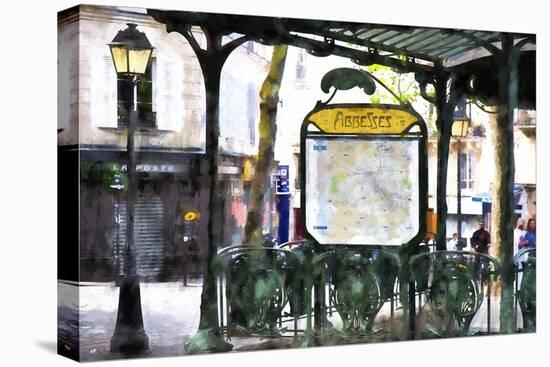 Abbesses Subway Paris-Philippe Hugonnard-Stretched Canvas