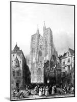 Abbeville, France - Cathedral-A.H. Payne-Mounted Art Print