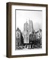 Abbeville, France - Cathedral-A.H. Payne-Framed Art Print