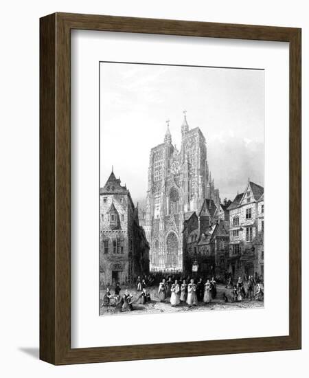 Abbeville, France - Cathedral-A.H. Payne-Framed Art Print