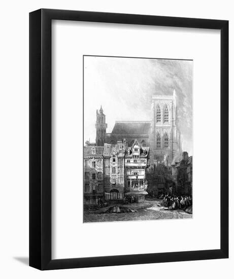 Abbeville, France - Church of Saint Vulfran-H. Winkles-Framed Art Print