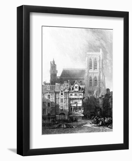 Abbeville, France - Church of Saint Vulfran-H. Winkles-Framed Art Print