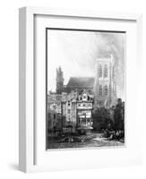 Abbeville, France - Church of Saint Vulfran-H. Winkles-Framed Art Print