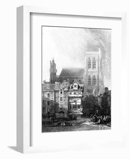 Abbeville, France - Church of Saint Vulfran-H. Winkles-Framed Art Print