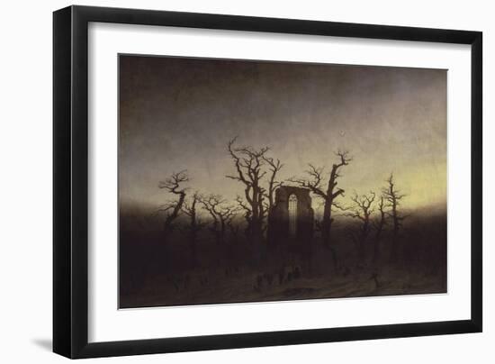 Abbey Among Oak Trees, Ca 1809-Caspar David Friedrich-Framed Giclee Print