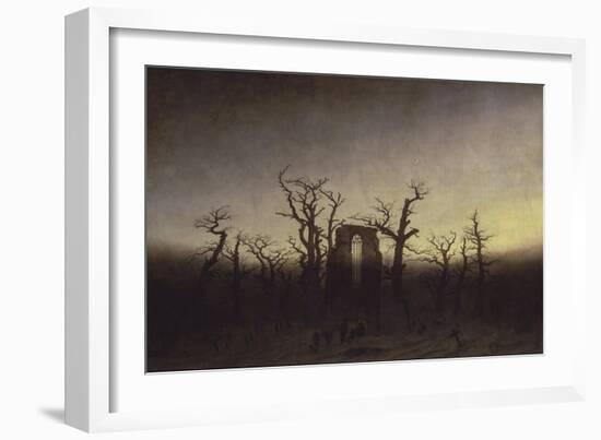 Abbey Among Oak Trees, Ca 1809-Caspar David Friedrich-Framed Giclee Print