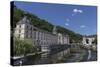 Abbey by the River Dronne, Brantome, Dordogne, Aquitaine, France, Europe-Jean Brooks-Stretched Canvas