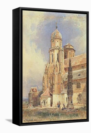 Abbey Church of Klosterneuburg, 1844-Rudolph von Alt-Framed Stretched Canvas