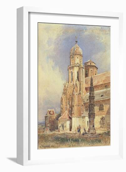 Abbey Church of Klosterneuburg, 1844-Rudolph von Alt-Framed Giclee Print