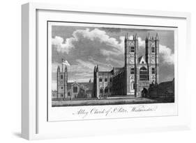 Abbey Church of St Peter, Westminster, London, 1805-null-Framed Giclee Print