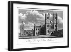 Abbey Church of St Peter, Westminster, London, 1805-null-Framed Premium Giclee Print