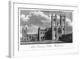 Abbey Church of St Peter, Westminster, London, 1805-null-Framed Giclee Print