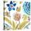 Abbey Floral Tiles VIII-June Erica Vess-Stretched Canvas