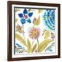Abbey Floral Tiles VIII-June Erica Vess-Framed Art Print