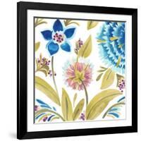 Abbey Floral Tiles VIII-June Erica Vess-Framed Art Print