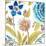 Abbey Floral Tiles VIII-June Erica Vess-Mounted Art Print