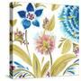 Abbey Floral Tiles VIII-June Erica Vess-Stretched Canvas