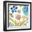 Abbey Floral Tiles VIII-June Erica Vess-Framed Art Print