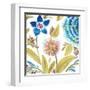 Abbey Floral Tiles VIII-June Erica Vess-Framed Art Print