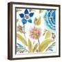 Abbey Floral Tiles VIII-June Erica Vess-Framed Art Print