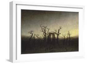 Abbey in the Oak Forest-Caspar David Friedrich-Framed Giclee Print