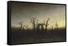 Abbey in the Oak Forest-Caspar David Friedrich-Framed Stretched Canvas