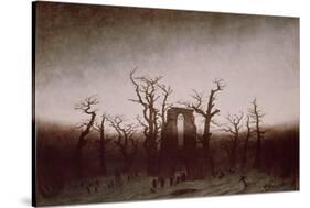 Abbey in the Oakwood, 1810-Caspar David Friedrich-Stretched Canvas