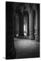 Abbey interior, Mont Saint-Michel monastery, Normandy, France-Russ Bishop-Stretched Canvas