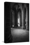 Abbey interior, Mont Saint-Michel monastery, Normandy, France-Russ Bishop-Stretched Canvas