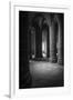 Abbey interior, Mont Saint-Michel monastery, Normandy, France-Russ Bishop-Framed Photographic Print