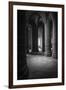 Abbey interior, Mont Saint-Michel monastery, Normandy, France-Russ Bishop-Framed Photographic Print