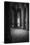 Abbey interior, Mont Saint-Michel monastery, Normandy, France-Russ Bishop-Stretched Canvas