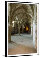 Abbey interior, Mont Saint-Michel monastery, Normandy, France-Russ Bishop-Framed Premium Photographic Print