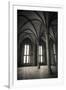 Abbey interior, Mont Saint-Michel monastery, Normandy, France-Russ Bishop-Framed Photographic Print