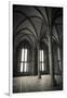 Abbey interior, Mont Saint-Michel monastery, Normandy, France-Russ Bishop-Framed Photographic Print