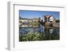 Abbey Mill and Tewkesbury Abbey on the River Avon, Tewkesbury, Gloucestershire, England-Stuart Black-Framed Photographic Print