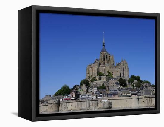 Abbey of Mont Saint-Michel, Normandy, France, Europe-null-Framed Stretched Canvas