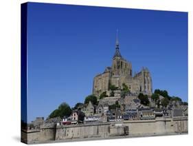 Abbey of Mont Saint-Michel, Normandy, France, Europe-null-Stretched Canvas