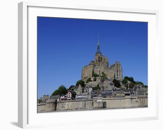 Abbey of Mont Saint-Michel, Normandy, France, Europe-null-Framed Photographic Print