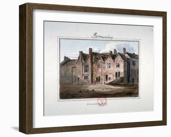 Abbey of St Saviour, Bermondsey, London, 1809-John Chessell Buckler-Framed Giclee Print