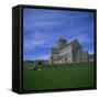 Abbey on Iona, Scotland, United Kingdom, Europe-Geoff Renner-Framed Stretched Canvas