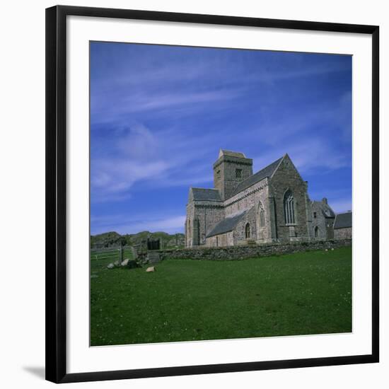 Abbey on Iona, Scotland, United Kingdom, Europe-Geoff Renner-Framed Photographic Print