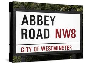 Abbey Road Is Home to the Famous Tone Studio Where the Beatles Songs Where Recorded and the Name of-David Bank-Stretched Canvas